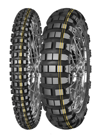 MITAS OPONA 130/80B18 ENDURO TRAIL XT+ DAKAR (PODWÓJNY ŻÓŁTY PASEK) 72R M+S TYŁ TL TT DOT 02/2025 (zamienna:70000490) (460126)