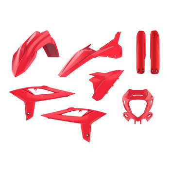 POLISPORT KOMPLET PLASTIKÓW (FULL KIT) BETA RR 2T/4T '20-'22 W ZESTAWIE OSŁONA LAMPY (8667300004) I OSŁONY AMORTYZATORÓW (8399100001) KOLOR CZERWONY