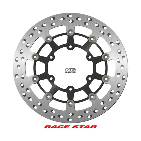 NG TARCZA HAMULCOWA PRZÓD RACE STAR PREMIUM SUZUKI GSX-R 600/750/1000 '08-'18 (310X102X5MM) (6X8,25MM) PŁYWAJĄCA (ŚRODEK ALUMINIOWY, POLEPSZONE CHŁODZENIE)