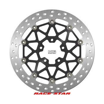 NG TARCZA HAMULCOWA PRZÓD RACE STAR PREMIUM KAWASAKI ZX-10R/RR '17-'22 (330X70X5MM) (5X10,25MM) PŁYWAJĄCA (ŚRODEK ALUMINIOWY, POLEPSZONE CHŁODZENIE)