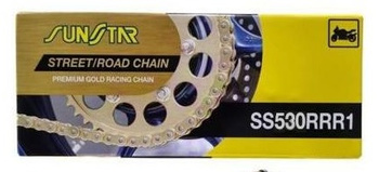 SUNSTAR ŁAŃCUCH NAPĘDOWY 530RRR1-114G (530ZVMX2) DO 1400 CCM (XW RING) (48,00KN) KOLOR ZŁOTY - ZASTĘPUJE SS530RTG1-114G - MADE IN JAPAN - OFERTA SPECJALNA