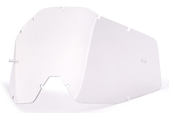WYPRZEDAŻ 100 PROCENT SZYBA / SZYBKA POJEDYNCZA DO GOGLI RACECRAFT 1 / ACCURI 1 / STRATA 1 CLEAR KOLOR PRZEŹROCZYSTY Z ANTI FOG STARY KOD 51001-010-02 STARSZY MODEL
