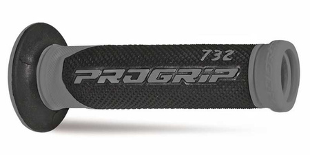 PROGRIP MANETKI PG732 ROAD (22+25MM, DŁ.125MM) KOLOR SZARY/CZARNY (DWUSKŁADNIKOWE) (732-187) (PG732/5)