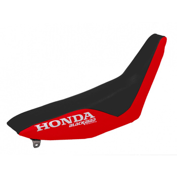 BLACKBIRD POKROWIEC / POSZYCIE NA SIEDZENIE HONDA XR 250/400 '96-'04 (17) LOGO HONDA, KOLOR CZARNY/CZERWONY