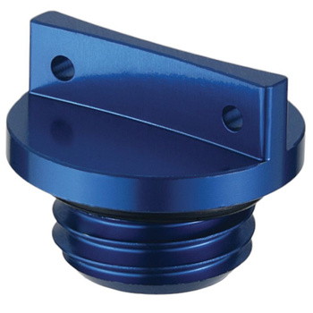 ACCEL KOREK WLEWU OLEJU YAMAHA YZF 250/450 '03-'18, YZ 125/250 '99-'18 KOLOR NIEBIESKI (GWINT M20X2,5)