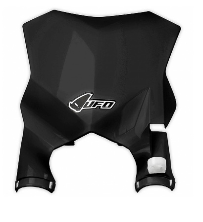 UFO TABLICA NA NUMER STARTOWY KAWASAKI KXF 250 17-19, KXF 450 16-19 KOLOR CZARNY (STADIUM Z OSŁONAMI AMORTYZATORÓW)