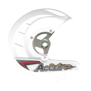 ACCEL OSŁONA TARCZY HAMULCOWEJ PRZÓD KTM SX/SXF '03-'14, EXC, EXCF '03-'15 KOLOR BIAŁY (FDG-05WH) - PROMOCJA