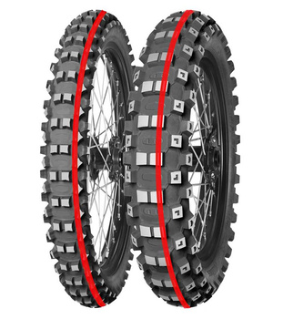 MITAS OPONA 90/100-12 TERRA FORCE-MX MH PITCROSS MEDIUM HARD 46M NHS TT TYŁ (CZERWONY PASEK) DOT 2025 (DOT:JVDP) (460057) (zamiennik:70000361)