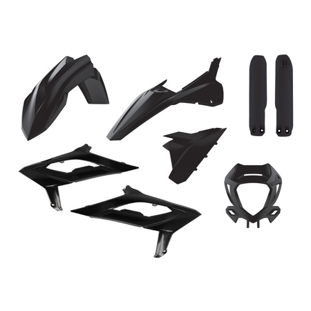 POLISPORT KOMPLET PLASTIKÓW (FULL KIT) BETA RR 2T/4T '23-'24 W ZESTAWIE OSŁONA LAMPY (8667300002) I OSŁONY AMORTYZATORÓW (8399100003) KOLOR CZARNY