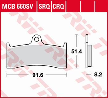TRW ZF KLOCKI HAMULCOWE KH424 SINTER STREET BUELL M2/S3/X1 1200 '98-'02, HONDA CB 1300 '98-'00, KAWASAKI ZX-7RR '96-'99, MV AUGUSTA F4 750 '00-'05, BRUTALE 910 '05-'09, F4 1000 '04-'09 PRZÓD