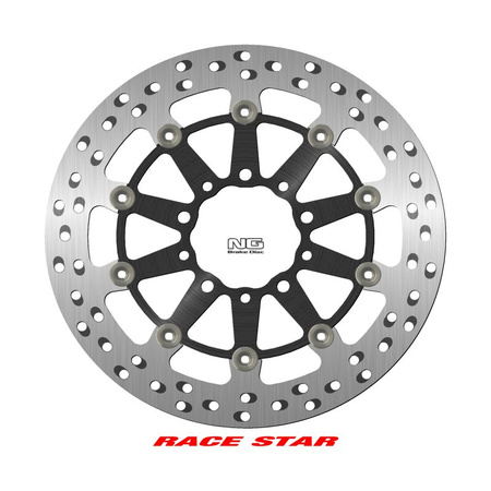 NG TARCZA HAMULCOWA PRZÓD RACE STAR PREMIUM KAWASAKI GTR 1400 '07-'18, ZX-10R NINJA '11-'15, ZX-6/ZX-6R NINJA '13-'17, Z 1000 '14-'20, Z 800 '13-'17, ZX-14 '07-'16, ZZR 1400 '06-'17 (310X80X5MM) (5X8,45/10,25MM) PŁYWAJĄCA (ŚRODEK ALUMINIOWY, POLEP