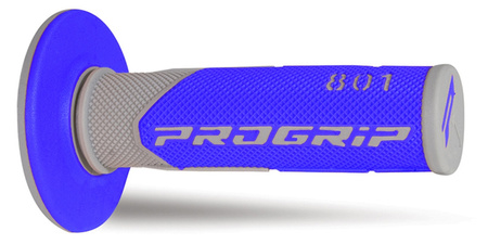 PROGRIP MANETKI PG801 OFF ROAD (22+25MM, DŁ.115MM) KOLOR SZARY/NIEBIESKI (DWUSKŁADNIKOWE) (801-291) (PG801/9)