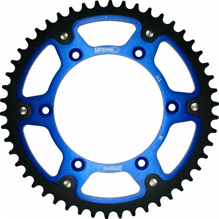 SUPERSPROX ZĘBATKA TYLNA 899 47 STEALTH (STALOWO-ALUMINIOWA) KTM SX/EXC/EXCF/SXF, HUSQVARNA TE/TC/FE/TC '16- (JTR897.47) KOLOR NIEBIESKI