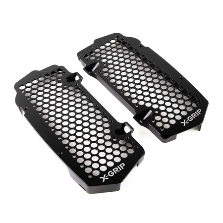 X-GRIP OSŁONY CHŁODNICY (KOMPLET) KTM SXF/XCF/XC '23-, EXCF/XC-W/XCF-W '24-, HUSQVARNA TC/FC/FX/TX '23-, GASGAS ECF/MCF/EXF '24-, KOLOR CZARNY (PATRZ OPIS TOWARU)