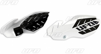 UFO OSŁONY RĄK (HANDBARY) FLAME KTM SX 125 '16, SX 250 '14-'16, EXC 250/300 '14-'16, SXF/EXCF '14-'16, KOLOR BIAŁY/CZARNY (Z MOCOWANIAMI)