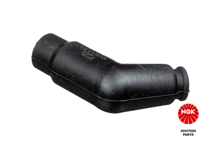 NGK FAJKA NA ŚWIECE (NR 7744) KĄTOWA (120) KOLOR CZARNY, GUMOWA (BARYŁKA)