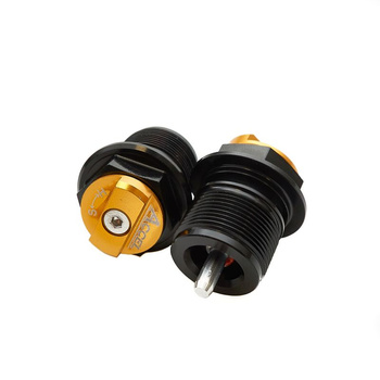 ACCEL KOREK DOLNY AMORTYZATORA PRZEDNIEGO Z REGULACJĄ KTM SX 125/ 150 '16-20, SX 250 '17-20, SXF 250/ 450 '16-20, HUSQVARNA TC 125/250 '17-20, FC 250/450 '17-20, FX 350/450 '17-20, TX 300 14-20 KOLOR ZŁOTY (KPL.-2SZT.) - PROMOCJA