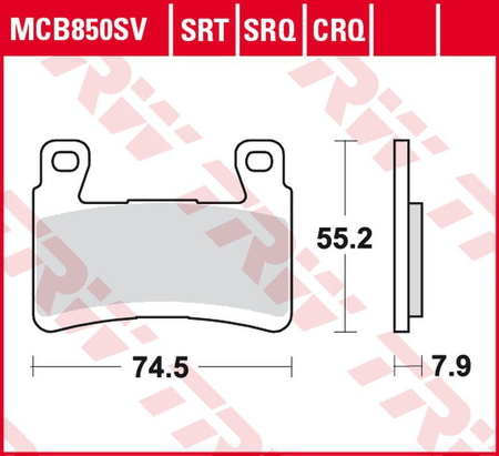 TRW ZF KLOCKI HAMULCOWE KH296 SINTER ROAD/TRACK KAWASAKI ZX-6R NINJA '13-, PRZÓD