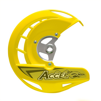 ACCEL OSŁONA TARCZY HAMULCOWEJ PRZÓD SUZUKI RMZ 250 '07-'16, RMZ450 '05-'16 KOLOR ŻÓŁTY (FDG-04YL) - PROMOCJA