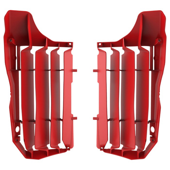 POLISPORT OSŁONY CHŁODNICY (KRATKI-KOMPLET ) HONDA CRF 250F '20-'21 KOLOR CZERWONY