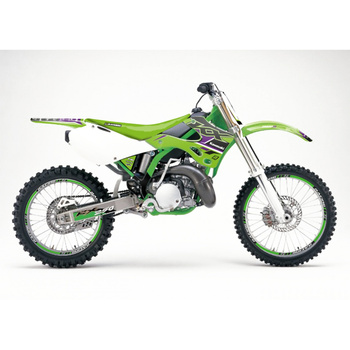 BLACKBIRD KOMPLET NAKLEJEK (OKLEIN) KAWASAKI KX 125/250 '99-'02 DREAM 5 KOLOR ZIELONY CZARNY