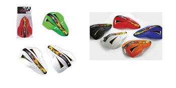 ACCEL ZAMIENNE LISTKI DO OSŁON RĄK (HANDBAR) ENDURO KOLOR CZERWONY (DO HGS 01,02,05,06,07) (KPL. 2 SZT.) - PROMOCJA