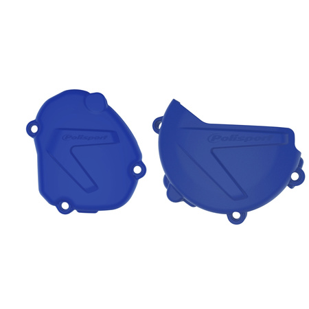POLISPORT ZESTAW OSŁONA POKRYWY (DEKLA) ALTERNATORA ORAZ OSŁONA POKRYWY SPRZĘGŁA YAMAHA YZ 125 '08-'23 (8464400003+8463600003) KOLOR NIEBIESKI