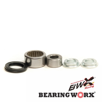 BEARING WORX ZESTAW NAPRAWCZY MOCOWANIA (ŁOŻYSKA) AMORTYZATORA TYLNEGO DOLNE HONDA CR125/250 97-07,CRF250R 04-17,250X 04-16,450R 02-19,450X 05-19,XR650R 00-07 (29-5008)=SHK70002