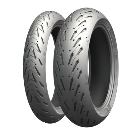 MICHELIN KOMPLET OPON (CAI162459/25) 120/70ZR17 ROAD 5 (58W) TL M/C PRZÓD DOT 2025 + (CAI420895/25) 180/55ZR17 ROAD 5 (73W) TL M/C TYŁ DOT 2025 + SET CZAPKA I OKULARY