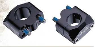 ACCEL MOCOWANIE/PODWYŻKI KIEROWNICY (DÓŁ-22,2/GÓRA-28,6MM) WYS. 20MM KOLOR CZARNY (BM-01BK22/28)