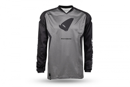 UFO KOSZULKA BAMBERG JERSEY CROSS KOLOR SZARY/CZARNY ROZMIAR XL - KOLEKCJA 2024