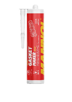 MANNOL GASKET MAKER - SILIKON USZCZELNIAJĄCY- KOLOR CZERWONY 310 G (ZASTĘPUJE USZCZELKI) (9914) (24)