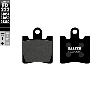 GALFER KLOCKI HAMULCOWE KH283 PÓŁMETALICZNE SUZUKI AN 250/400