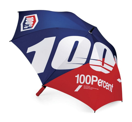 100 PROCENT OFFICIAL UMBRELLA BLUE/RED - PARASOLKA KOLOR CZERWONY/NIEBIESKI/BIAŁY