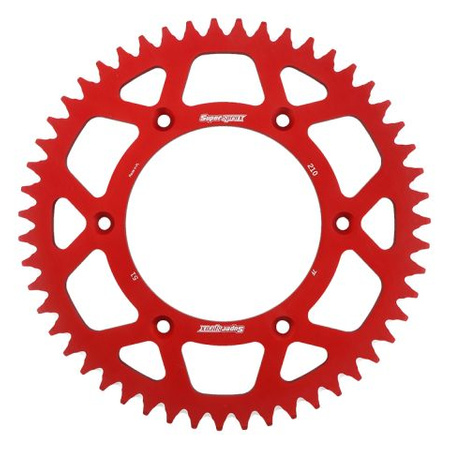 SUPERSPROX ZĘBATKA TYLNA ALUMINIOWA 7075-T6 (ERGAL) 289 51 HONDA CR/CRF '83-'16 (JTR210.51) KOLOR CZERWONY