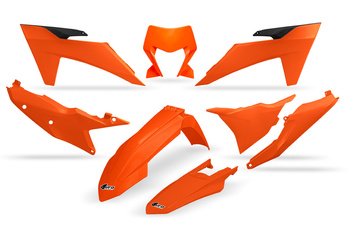 UFO 2024/11 KOMPLET PLASTIKÓW KTM EXC 150 / 250 / 300 TBI '24-'25, EXC-F 250 / 350 / 450 / 500 '24-'25 KOLOR OEM '25 ( POMARAŃCZOWY )