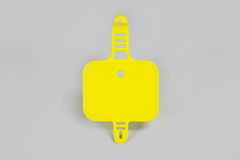 UFO TABLICA NA NUMER STARTOWY HONDA CRF 50 '04-'21 KOLOR ŻÓŁTY