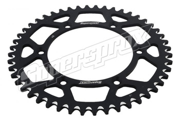SUPERSPROX PROMOCJA ZĘBATKA TYLNA ALUMINIOWA 7075-T6 (ERGAL) 808 48 SUZUKI RM/RMZ (JTR808.48) KOLOR CZARNY