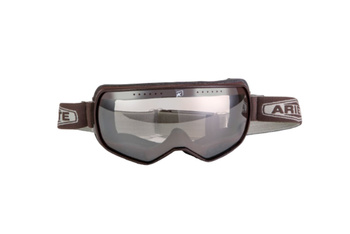 ARIETE GOGLE FEATHER CAFE RACER PASEK BRĄZOWY/BIAŁY SZYBKA LUSTRZANA LIGHT SENSITIVE
