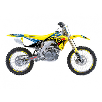 BLACKBIRD KOMPLET NAKLEJEK (OKLEIN) SUZUKI RMZ 450 '05-'07 DREAM 5 KOLOR NIEBIESKI ŻÓŁTY CZARNY