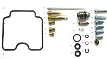 BEARING WORX ZESTAW NAPRAWCZY GAŹNIKA YAMAHA YFM 400 KODIAK '03-'06 (26-1380)