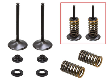 PSYCHIC 2024/03 ZAWORY SSĄCE (KOMPLET ZAWORÓW ZE SPRĘŻYNAMI I PODKŁADKAMI) YAMAHA WRF 450 '16-'20, (WR 450 F) YZF 450 '14-'19, YZ 450FX '16-'20 STALOWY (MX-09554I) (36,95X5,47X83,68MM