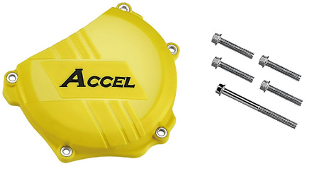ACCEL OSŁONA POKRYWY SPRZĘGŁA (PLASTKIOWA) SUZUKI RMZ250 '07-'17 KOLOR ŻÓŁTY