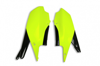 UFO BOCZKI TYLNE YAMAHA YZF 250 '19, YZF 450 18-19 KOLOR ŻÓŁTY FLUO