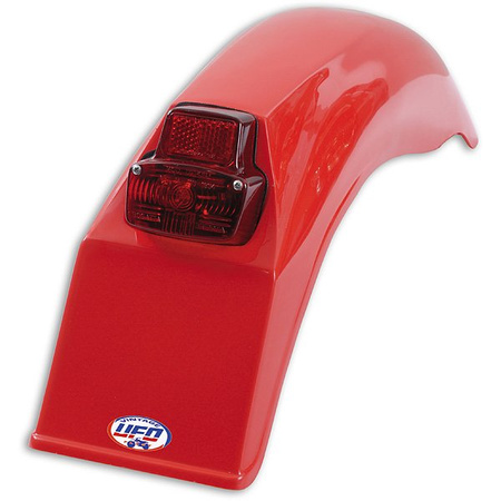 UFO BŁOTNIK TYŁ VINTAGE CROSS ENDURO 125-500CCM '79-'89 KOLOR CZERWONY ( Z LAMPĄ )