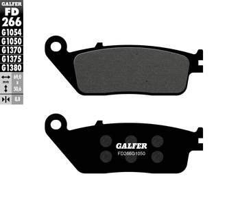 GALFER KLOCKI HAMULCOWE KH226 / KH142 PÓŁMETALICZNE SCOOTER