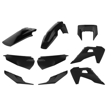 POLISPORT WYPRZEDAŻ KOMPLET PLASTIKÓW HUSQVARNA TE/FE TPI '20-'23 W ZESTAWIE OSŁONA LAMPY PRZEDNIEJ (8668700002) KOLOR CZARNY