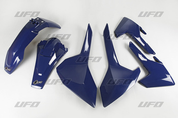 UFO KOMPLET PLASTIKÓW HUSQVARNA TE/TX 125/250/300 '17-19, FE 250/350/450/501 '17-19 KOLOR GRANATOWY (HU618E087)