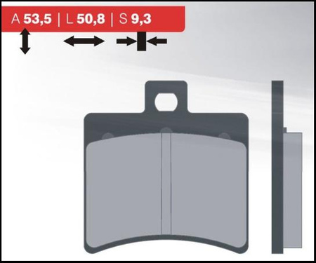BRENTA KLOCKI HAMULCOWE KH298 (ORGANIC) TYŁ