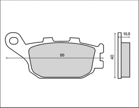 BRENTA KLOCKI HAMULCOWE KH140 (ORGANIC)